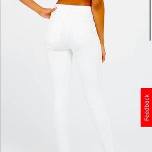 xxSOLDxx Spanx Ankle Skinny Jeans, White, Sz: Med